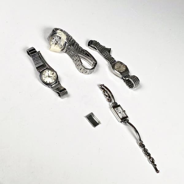 Lote de 4 Relojes de Pulsera para Dama: Orient, Citizen, Seiko y Louis Pion