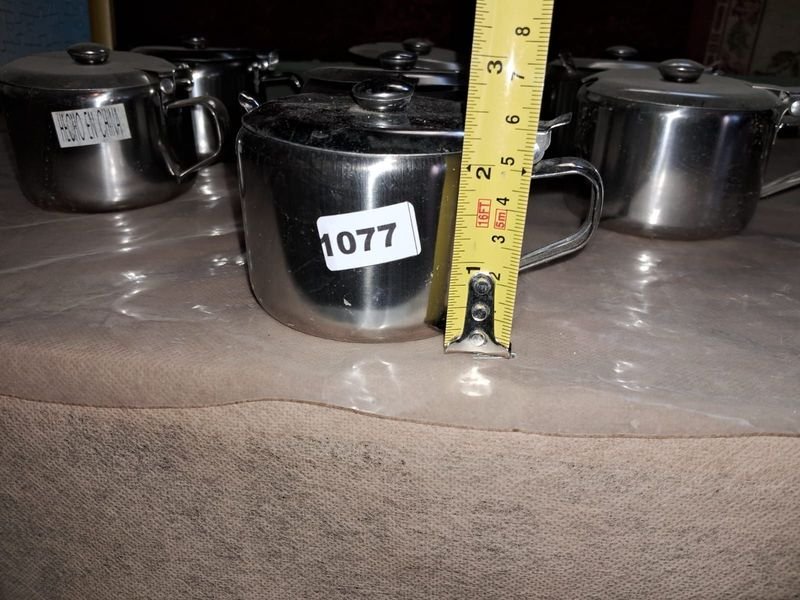 Lote de azucareros de acero inoxidable en excelente condición - imagen 2