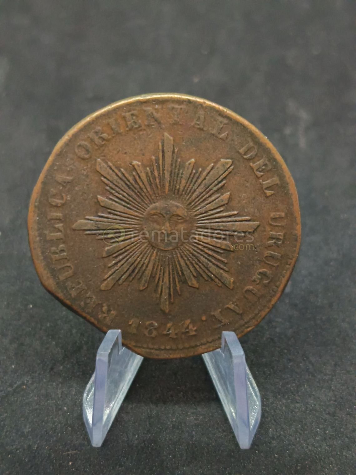 Moneda Antigua de Uruguay - 20 Centésimos 1844