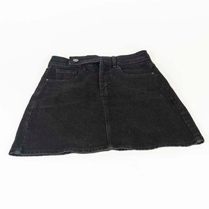 Minifalda de Jean Negra Rotunda Talle XS - imagen 1