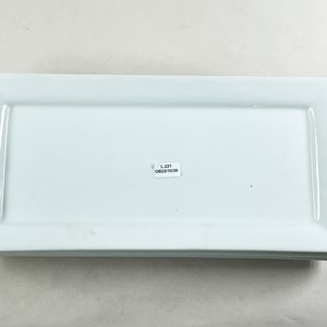Juego de 3 Fuentes Rectangulares Blancas de Cerámica Dash of That - imagen 1