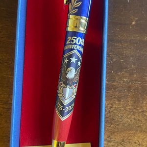 Lapicera Conmemorativa 250.º Aniversario de EE. UU. con Estuche - imagen 2