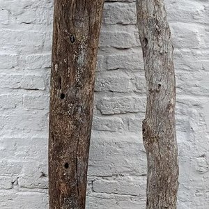 2 Postes de Madera Dura Rústica - 1.35 Metros de Altura - imagen 3
