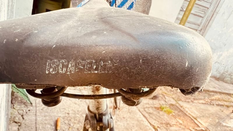 BICICLETA ANTIGUA PINTADA NEGRA - imagen 4