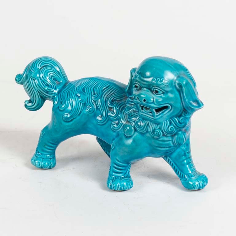 Lote anterior: Figura de perro Foo de porcelana china