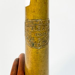 Inflador de Pie Inglés Cilindrico en Bronce - 60 cm - imagen 2