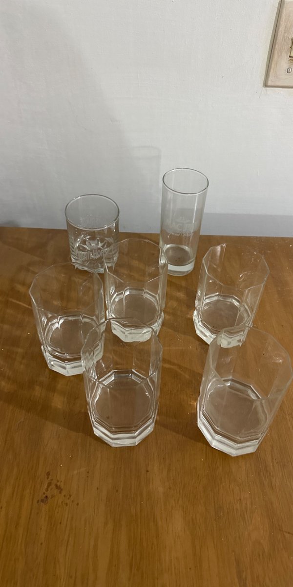 Set de 6 Vasos de Whisky Bajos