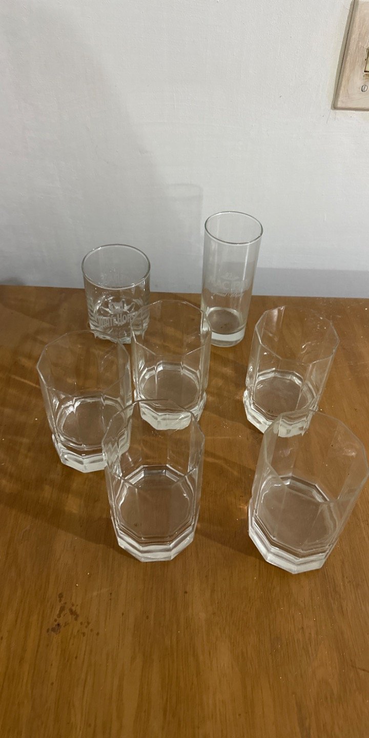 Set de 6 Vasos de Whisky Bajos