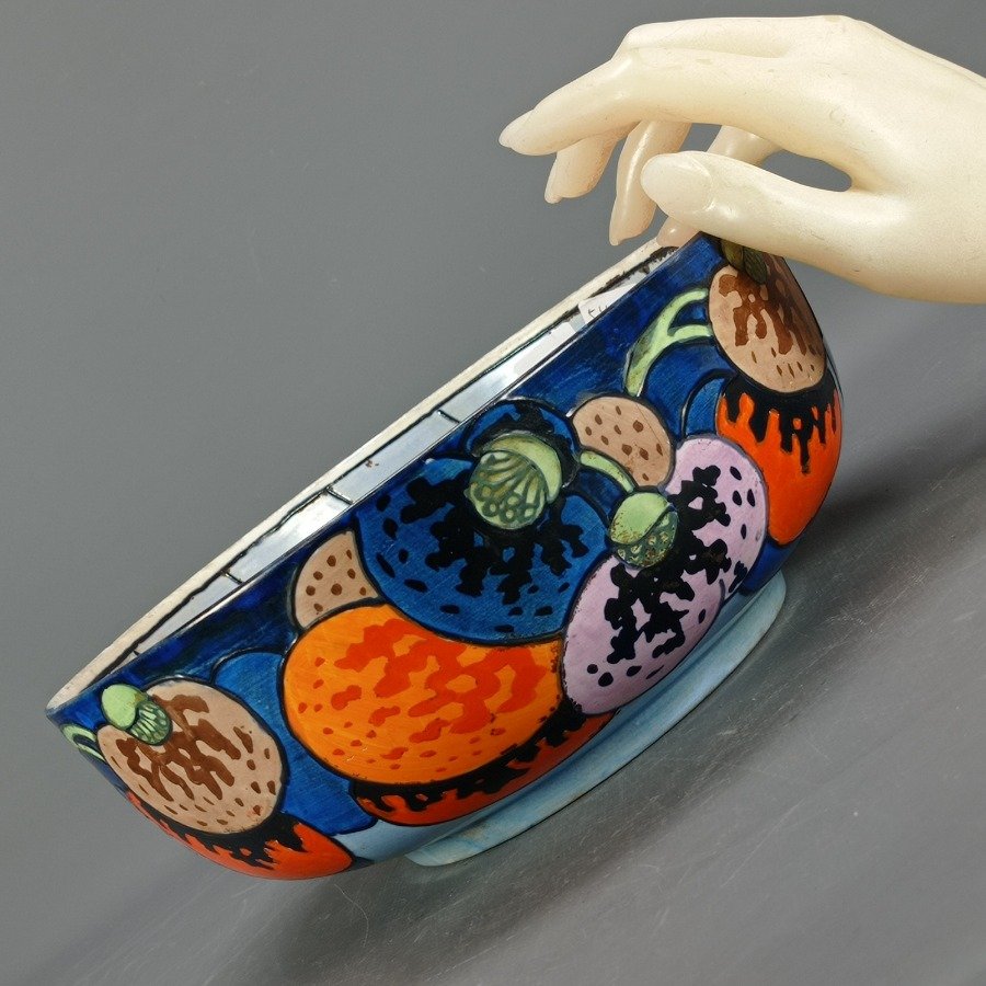Centro inglés multicolor pintado a mano en relieve - imagen 10