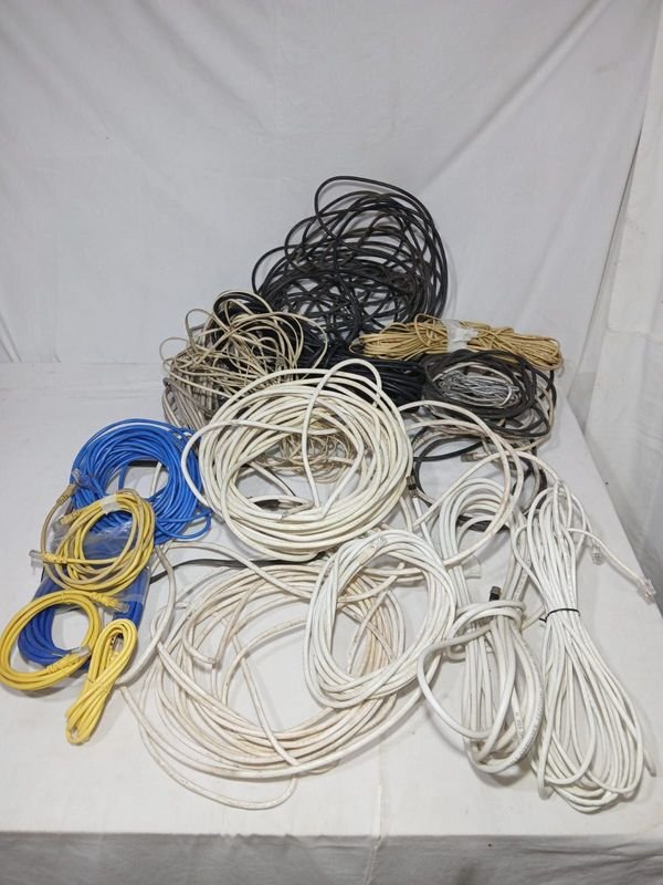 Lote de Cables de Red y Antena para Teléfono y Wifi
