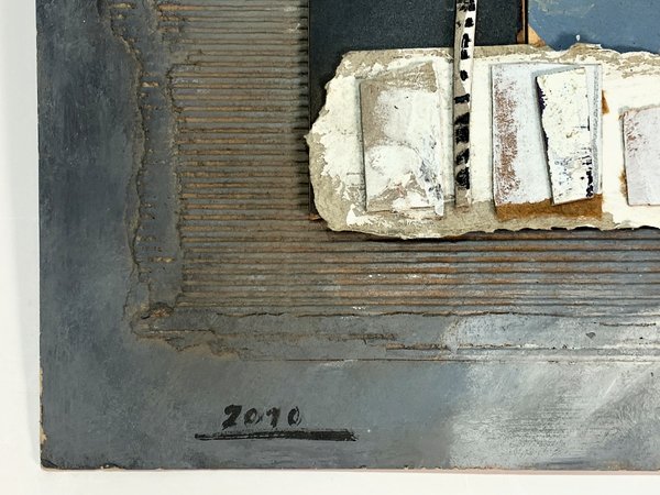Cuadro "Constructivo Abstracto" Técnica Mixta en Relieve Firmado E.W. Soto (2010) - imagen 1