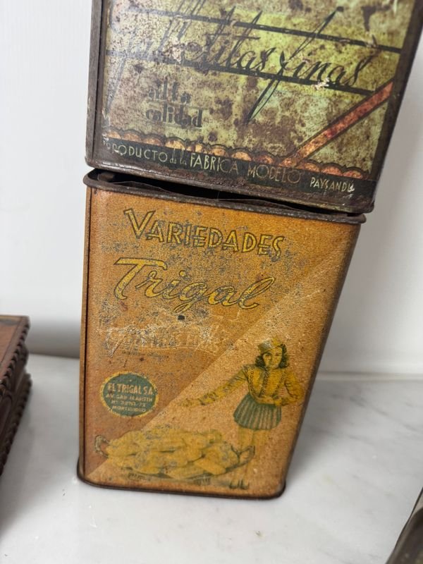 Colección de latas vintage de diferentes marcas - imagen 11