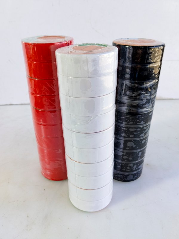 3 Rollos de Cinta Aisladora Eléctrica PVC - imagen 1