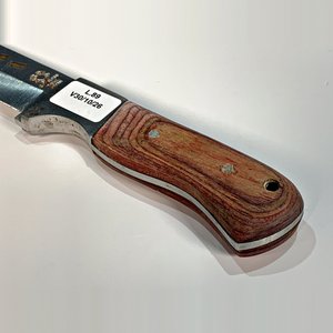 Cuchillo de Caza Japonés Stanley con Mango de Madera y Hoja con Ranuras - imagen 3
