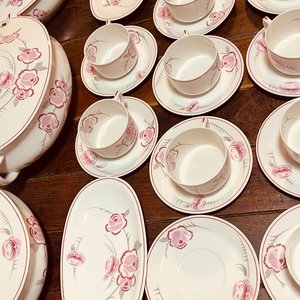 Juego de Loza Limoges Charles Ahrenfeldt: Vajilla Completa con Fuentes y Tazas - imagen 8