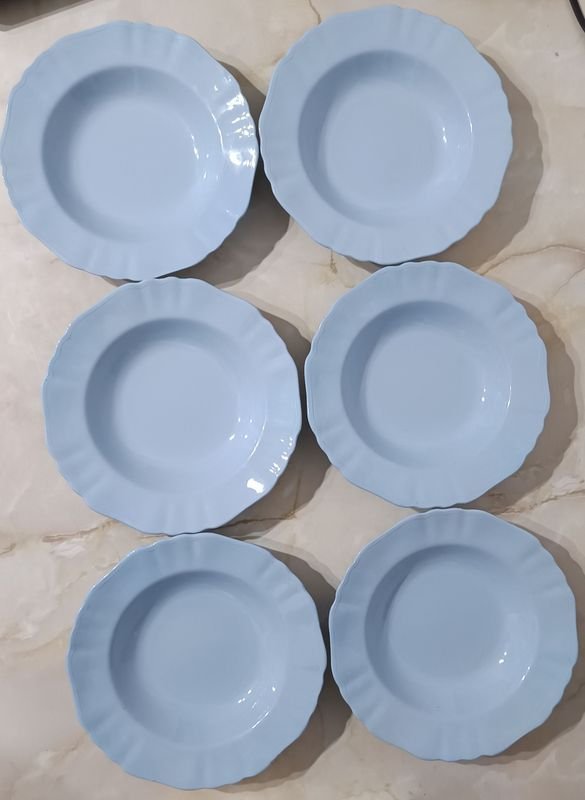 Platos hondos de porcelana inglesa J&G Meakin - imagen 3