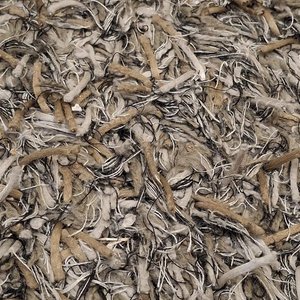 Alfombra Shaggy Grande Pelo Alto Jaspeada Gris 200x150 cm - imagen 3