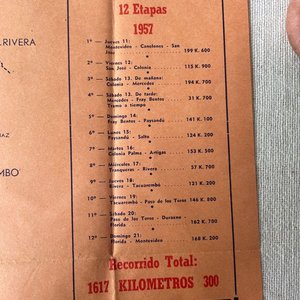 14ª Vuelta Ciclista del Uruguay 1957: Programa Completo con Folleto de Ruta y Publicidad - imagen 8