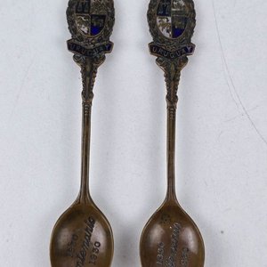 Par de Cucharitas Conmemorativas Centenario Uruguay 1830-1930 - imagen 2