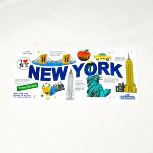 Chapa Decorativa "New York" 30 x 15 cm - imagen 1