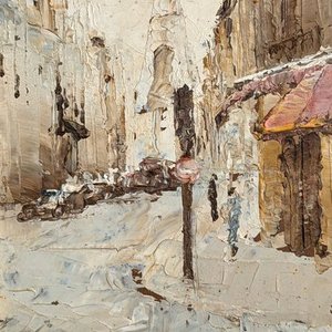 Pintura "Torre Eiffel" de Julio Michielli, 23x18cm - imagen 3