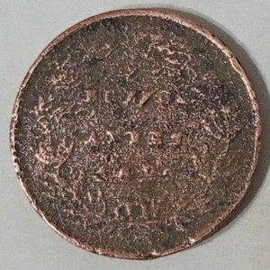 Moneda Antigua de Cobre - Provincia de Buenos Aires - 5 Décimos de Real (1827-1828) - imagen 2