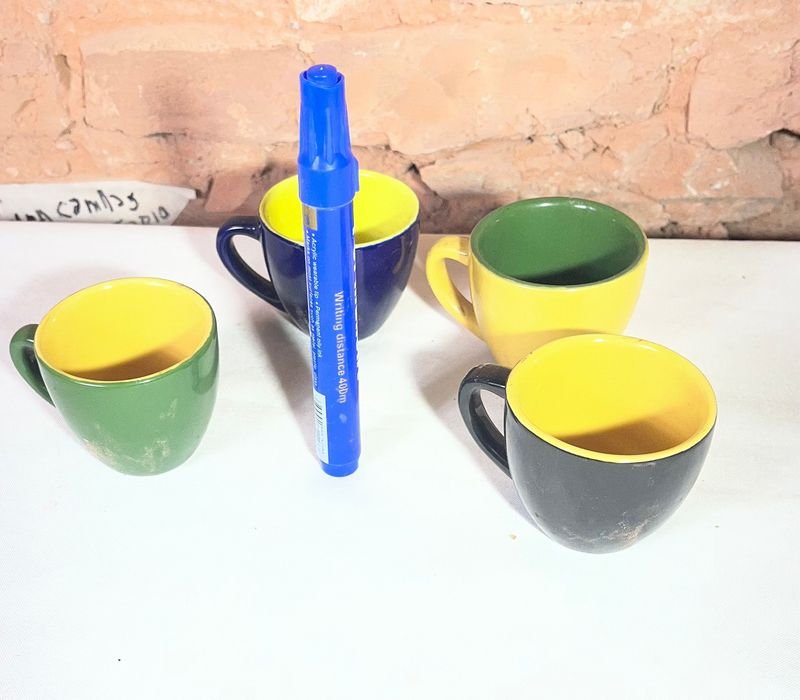 Juego de 4 Tazas de Cerámica para Café