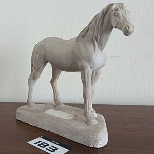 Escultura Ecuestre de Caballo Estilo Siglo XIX - Base Ovalada - imagen 4