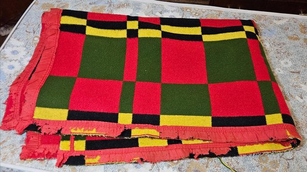 Manta Escocesa Roja, Verde y Negra