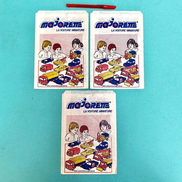 Tres Folletos Vintage Majorette La Voiture Miniature (1970s-1980s) - imagen 1