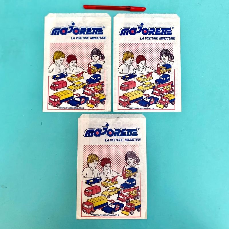 Tres Folletos Vintage Majorette La Voiture Miniature (1970s-1980s)
