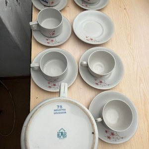 Juego de Tazas y Platillos Olmos - Vajilla Uruguaya - imagen 3