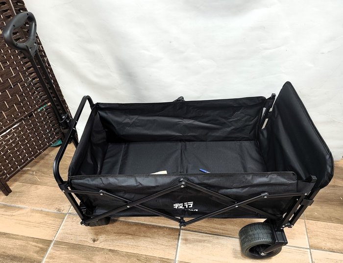 Carro multifuncional plegable con ruedas reforzadas y trasera revatible - imagen 4
