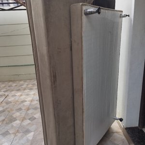 Sofá Cama Plegable Beige de Dos Plazas - imagen 5
