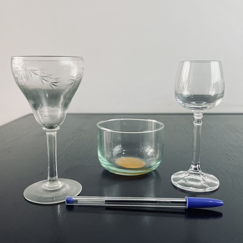 Vajilla de cristal para vino, postre y licor - imagen 3