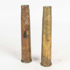2 Cápsulas de Bala de Bronce Antiguas - imagen 1