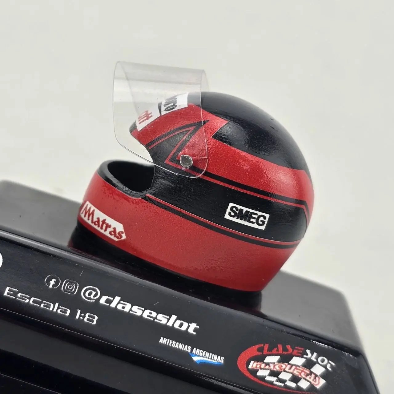 Réplica Casco Gilles Villeneuve 1979 Escala 1:8