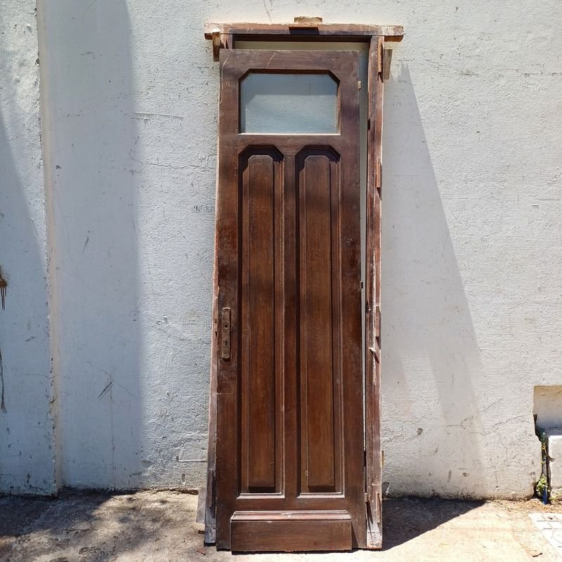 Puerta de tablero en cedro, estilo antiguo - imagen 4