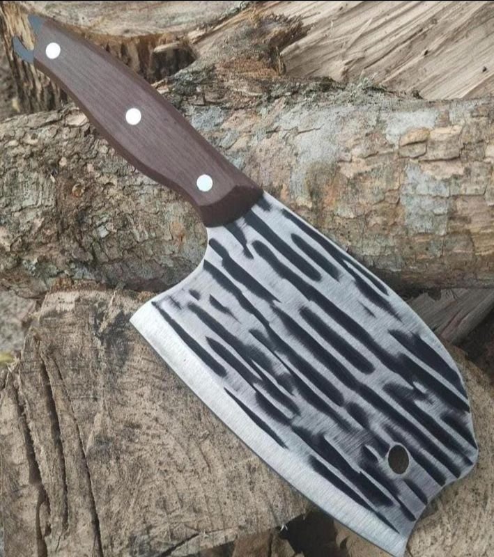Hachuela de Cocina Estilo Japonés con Mango de Madera