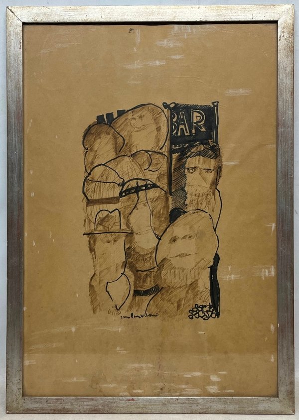 Dibujo de un bar firmado por Jorge Páez Vilaró - imagen 2