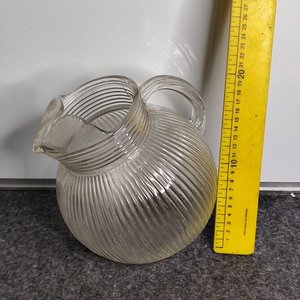 Lote anterior: Jarra de Vidrio Transparente Acanalada Hazel-Atlas Años 40
