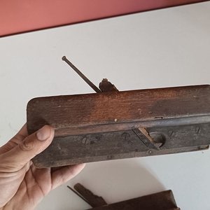 Par de Cepillos de Carpintero Antiguos para Molduras - imagen 6