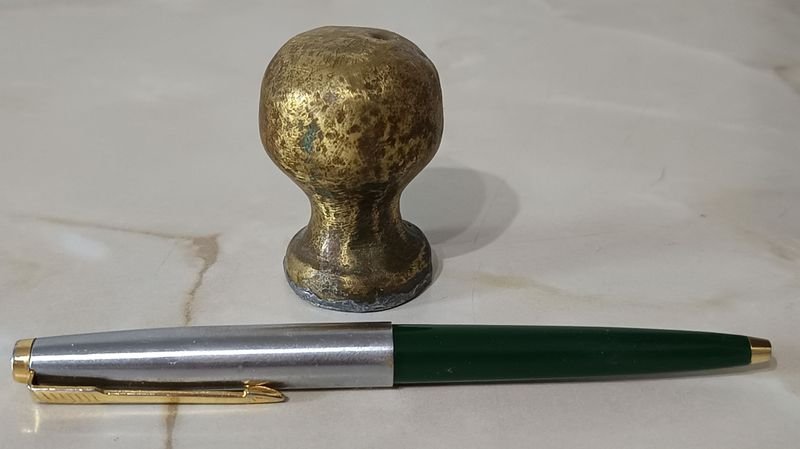 Lote anterior: Sello de lacre antiguo en bronce, autenticador histórico