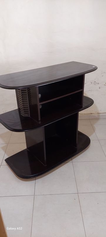 Rack de TV en MDF negro para televisor - imagen 2