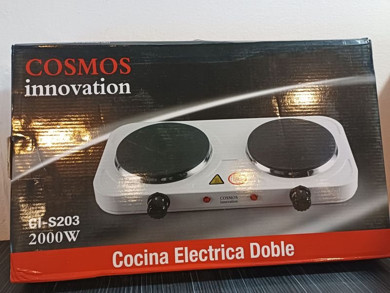 Anafe electrico COSMOS 2000W 2 discos nuevo - imagen 3