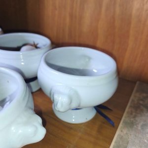 Set de 7 Piezas de Loza Blanca con Diseño Animal - imagen 2