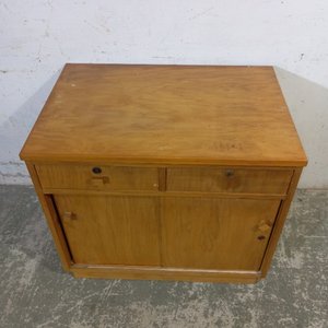 Aparador bajo de madera con 2 cajones y 2 puertas corredizas - imagen 3