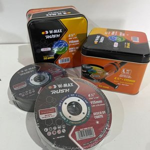 Caja de 50 Discos de Corte W-Max Rush 4 1/2" para Metal y Acero Inoxidable - imagen 1