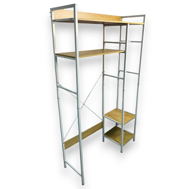 Organizador de metal y madera para hogar - imagen 2