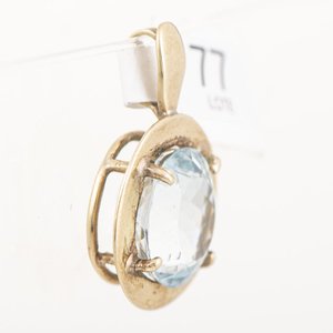 Colgante de Oro 18k con Topacio Celeste - imagen 2